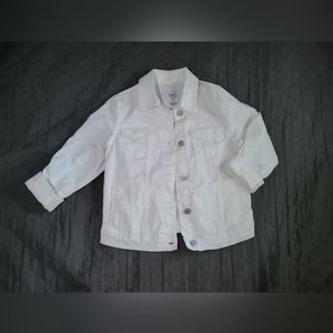 Girls White Jean Jacket New